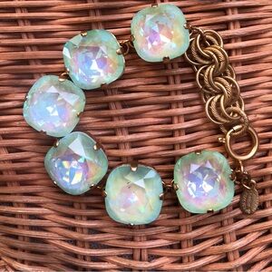 Ultra lime extra large Swarovski crystal bracelet